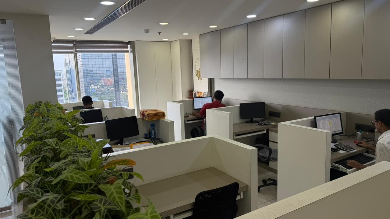 Infinity Exports office floor with workstations