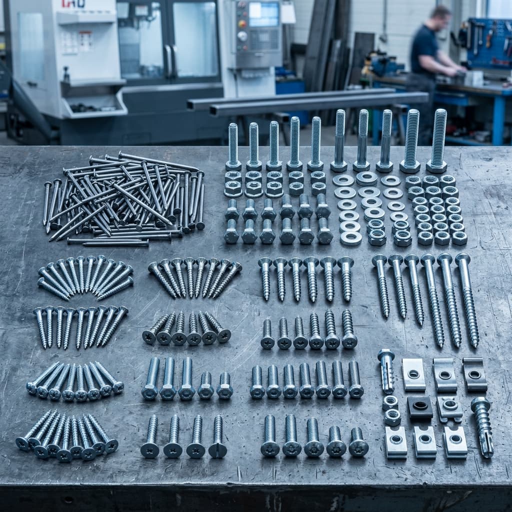 Precision steel nails and metal fasteners